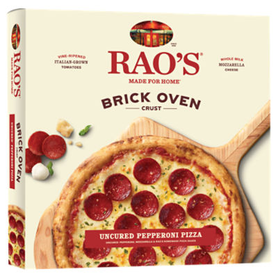 Rao's Brick Oven Crust Uncured Pepperoni Pizza, 18.3 oz, 18.3 Ounce