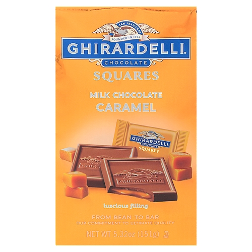 Ghirardelli Chocolate Squares Caramel Milk Chocolate, 5.32 oz
