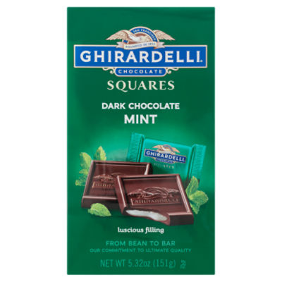 Ghirardelli Chocolate Squares Mint Dark Chocolate, 5.32 oz