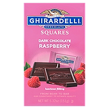 Ghirardelli Chocolate Squares Raspberry, Dark Chocolate, 5.32 Ounce