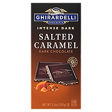 Ghirardelli Chocolate Salted Caramel Cascade Intense Dark Chocolate, 12 Each