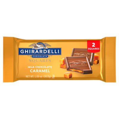 GHIRARDELLI Milk Chocolate Caramel 2-Squares, 1.06 oz Bar