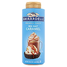 Ghirardelli Chocolate Sea Salt Caramel Premium Dessert Sauce, 102 Ounce