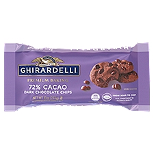 GHIRARDELLI 72% Cacao Dark Chocolate Premium Baking Chips, Chocolate Chips for Baking, 10 OZ Bag