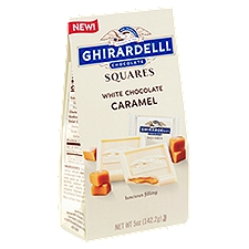 Ghirardelli Chocolate Squares Caramel, White Chocolate, 5 Ounce