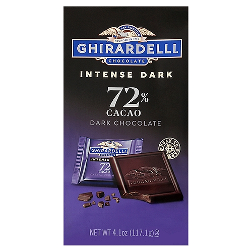 Ghirardelli Intense Dark Chocolate Squares, 72% Cacao, 4.1 Oz Bag
