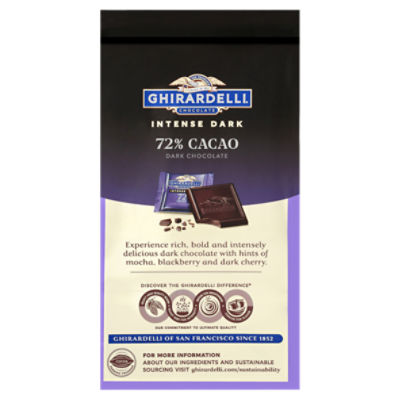 Ghirardelli Intense Dark Chocolate Squares Crispy Rice - 4.1 oz bag