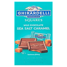 Ghirardelli Chocolate Sea Salt Caramel Chocolate Squares, Milk Chocolate, 5.3 Ounce
