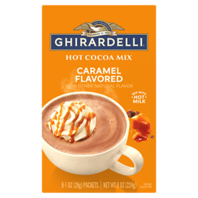 Ghirardelli Caramel Flavored Hot Cocoa Mix, 1 oz, 8 count