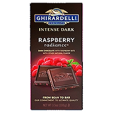Ghirardelli Chocolate Bar, Dark Chocolate Raspberry, 3.5 Ounce
