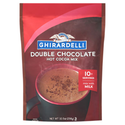 GHIRARDELLI Double Chocolate Hot Cocoa Mix, 10.5 ounce Bag