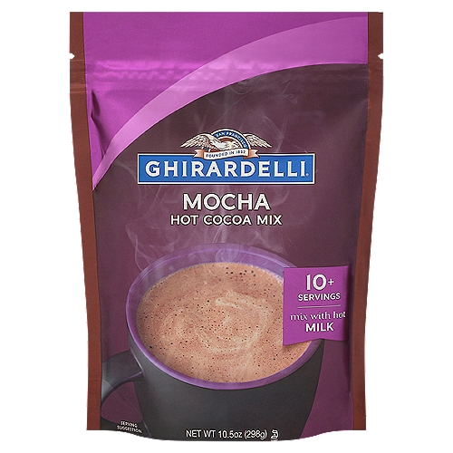 Ghirardelli Mocha Hot Cocoa Mix, 10.5 oz
The rich and indulgent flavor of Ghirardelli Premium Hot Cocoa Mix blends the highest quality ingredients for a perfectly balanced hot cocoa experience.