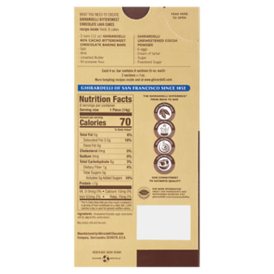 Ghirardelli Chocolate 60 Cacao Bittersweet Chocolate