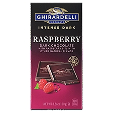 GHIRARDELLI Intense Dark Chocolate Bar, Raspberry, 3.5 Oz Bar