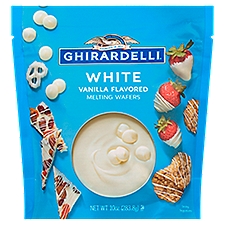 GHIRARDELLI White Vanilla Flavored Melting Wafers, 10 OZ Bag