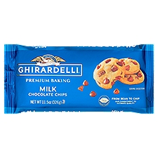 GHIRARDELLI Milk Chocolate Premium Baking Chips, Chocolate Chips for Baking, 11.5 OZ Bag