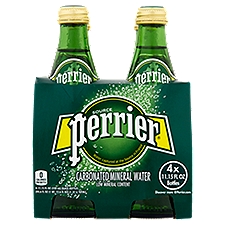 Perrier Sparkling Natural Mineral Water - 4 Pack, 44.6 Fluid ounce