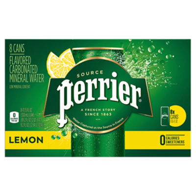 Perrier Lemon Flavored, Carbonated Mineral Water