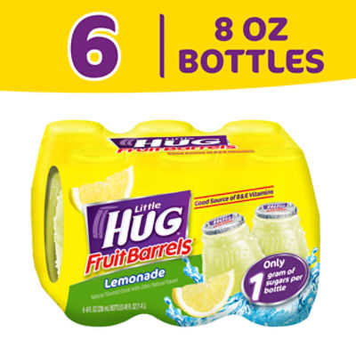 Little Hug Lemonade Fruit Barrels, 8 fl oz, 6 count