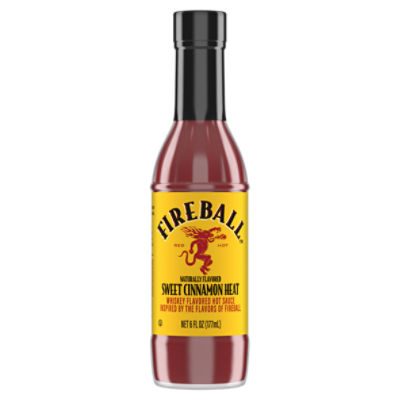 Fireball Sweet Cinnamon Heat Whiskey Flavored Hot Sauce, 6 fl oz