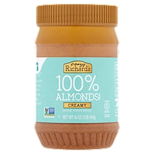 Crazy Richard's Creamy Natural, Almond Butter, 16 Ounce