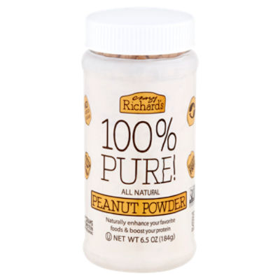 Crazy Richard's 100% Pure! Peanut Powder, 6.5 oz, 6.5 Ounce