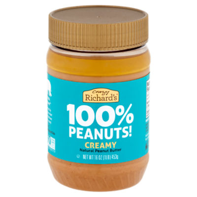 Crazy Richard's Creamy Natural Peanut Butter, 16 oz