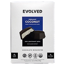 Evolved Organic Coconut Dark Chocolate Cups, 7 count, 4.93 oz