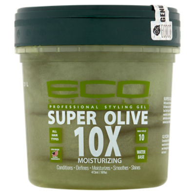 Eco Style Super Olive 10x Moisturizing Professional Styling Gel, 16 fl oz