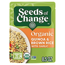 Seeds of Change Quinoa & Brown Rice Organic with Garlic, 8.5 Ounce