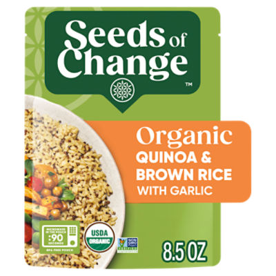Seeds of Change Organic Quinoa & Brown Rice with Garlic, 8.5 oz