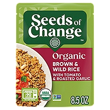 Seeds of Change Organic Brown and Wild Rice with Tomato & Roasted Garilc, 8.5 oz