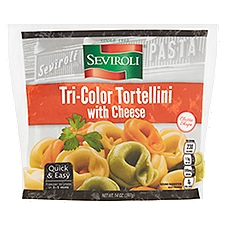 Seviroli Tri-Color Tortellini with Cheese, Pasta, 12 Ounce