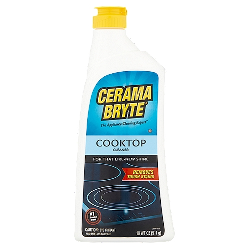 Cerama Bryte Cooktop Cleaner, 18 oznRecommended for use on all smooth-top cooking surfaces. Formulated for heavy-duty cleaning without scratching. Regular use helps maintain shine and performance. Contains no silicone.nnTested and qualified for Schott Ceran®