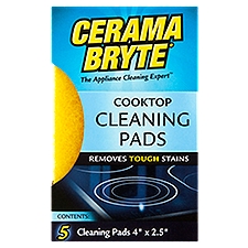 Cerama Bryte Cooktop Cleaning Pads, 5 count