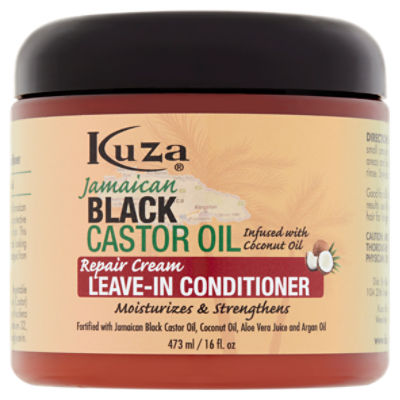 Kuza Jamaican Black Castor Oil Repair Creme Leave-In-Conditioner, 16 fl oz