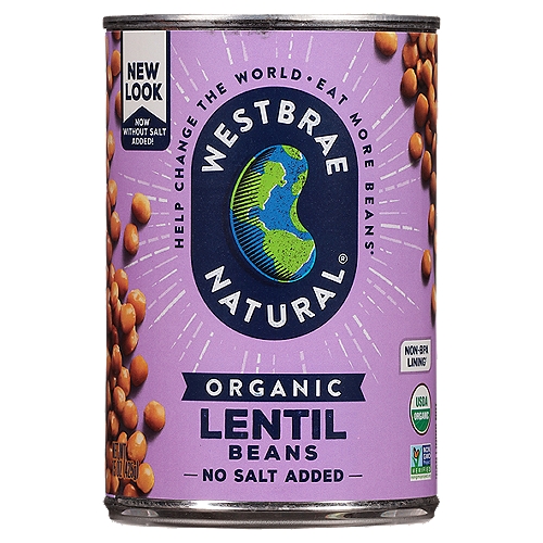 Westbrae Fat Free Lentil Beans (O) 15 oz
