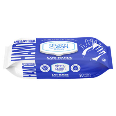 Nice 'n Clean SaniHands Antibacterial Hand Wipes, 90 count ShopRite