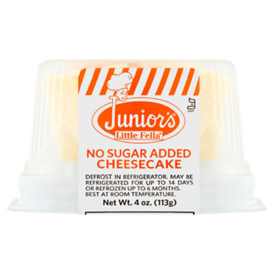 Junior's Little Fella No Sugar Added Cheesecake, 4 oz, 4 Ounce