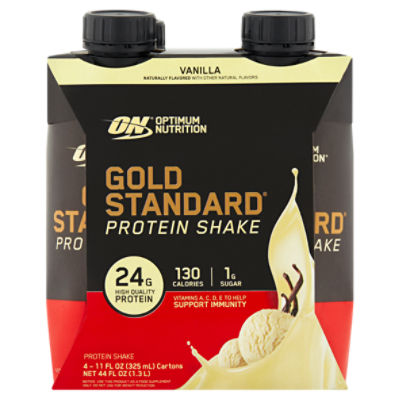 Optimum Nutrition Gold Standard Vanilla Protein Shake, 11 fl oz, 4