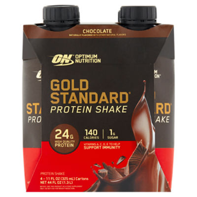 Optimum Nutrition Gold Standard Chocolate Protein Shake, 11 fl oz, 4