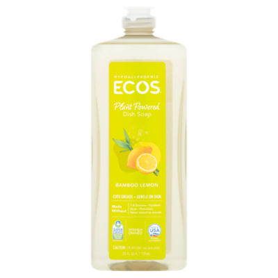 Ecos Bamboo Lemon Plant Powered Dish Soap, 25 fl oz