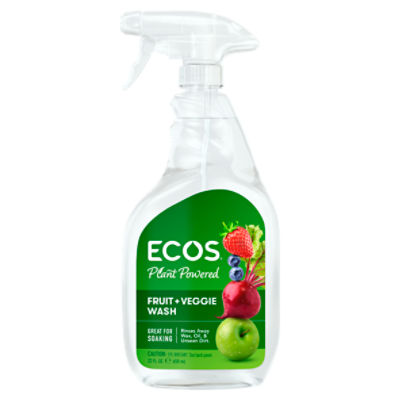 Ecos Plant Powered Fruit + Veggie Wash, 22 fl oz