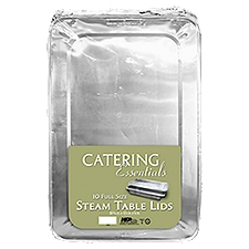 CATERING ESSENTIALS Steam Table Lids Full Size, 10 Each