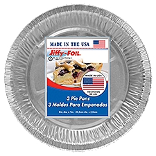 Jiffy Foil Bakeware - Pie Pan, 3 Each