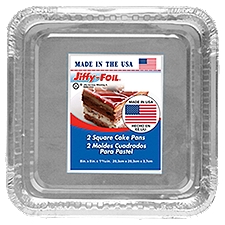 Jiffy-Foil Square, Cake Pans, 2 Each