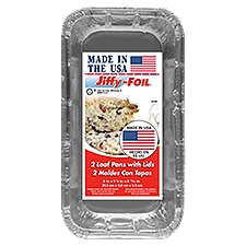Jiffy-Foil Loaf Pans with Lids, 2 count