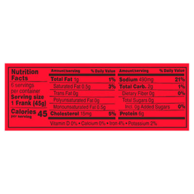 Hebrew National 97% Fat Free Beef Franks, 9.43 oz - Fairway