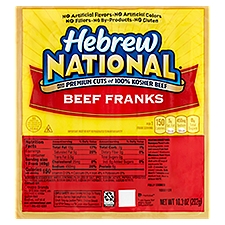 Hebrew National Beef Franks, 6 count, 10.3 oz, 6 Each