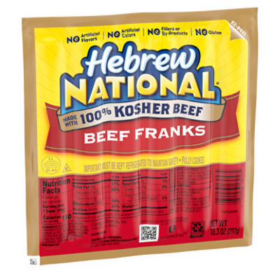 Save on Hebrew National Kosher Beef Franks - 6 ct Order Online Delivery